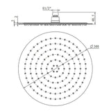 NNEDSZ 300mm Shower Head Round 304SS Chrome Showerhead