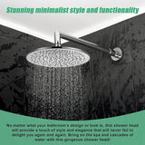 NNEDSZ 300mm Brass Shower Head Round Chrome Showerhead