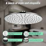 NNEDSZ 300mm Brass Shower Head Round Chrome Showerhead