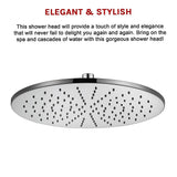 NNEDSZ 300mm Brass Shower Head Round Chrome Showerhead