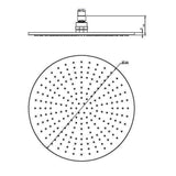 NNEDSZ 300mm Brass Shower Head Round Chrome Showerhead