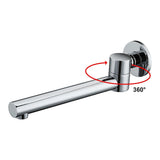 NNEDSZ 240mm Brass Bath Safety Spout Swivel