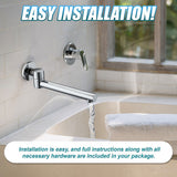NNEDSZ 240mm Brass Bath Safety Spout Swivel
