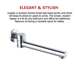 NNEDSZ 240mm Brass Bath Safety Spout Swivel