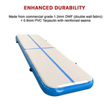 NNEDSZ 4m Inflatable Air Track Gym Mat Airtrack Tumbling Gymnastics Tumbling with Pump