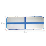 NNEDSZ 4m Inflatable Air Track Gym Mat Airtrack Tumbling Gymnastics Tumbling with Pump
