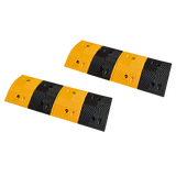 NNEDSZ Pair of 1m Long 60T Load Rubber Speed Bump Hump Modular Speed Humps Road Hump