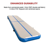NNEDSZ 5m Inflatable Air Track Gym Mat Airtrack Tumbling Gymnastics Tumbling with Pump