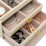 NNEDSZ Jewellery Storage Box Girls Rings Necklaces Display Organiser Storage Case