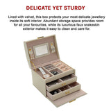 NNEDSZ Jewellery Storage Box Girls Rings Necklaces Display Organiser Storage Case