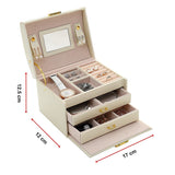 NNEDSZ Jewellery Storage Box Girls Rings Necklaces Display Organiser Storage Case