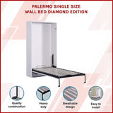 NNEDSZ Palermo Single Size Wall Bed Diamond Edition