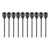 NNEDSZ 10 Pack Solar Torch Lights 96 LED Flickering Lighting Dancing Flame Garden Lamp
