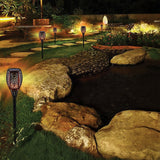 NNEDSZ 10 Pack Solar Torch Lights 96 LED Flickering Lighting Dancing Flame Garden Lamp