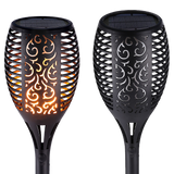 NNEDSZ 10 Pack Solar Torch Lights 96 LED Flickering Lighting Dancing Flame Garden Lamp