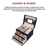 NNEDSZ Jewellery Storage Box Girls Rings Necklaces Display Organiser Storage Case