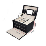 NNEDSZ Jewellery Storage Box Girls Rings Necklaces Display Organiser Storage Case