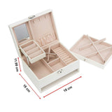NNEDSZ Jewellery Storage Box Girls Rings Necklaces Display Organiser Storage Case