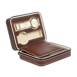 NNEDSZ 4 Watch Box Display Travel Case PU Leather