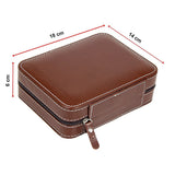 NNEDSZ 4 Watch Box Display Travel Case PU Leather