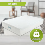 NNEDSZ Palermo Queen Mattress 30cm Memory Foam Green Tea Infused CertiPUR Approved