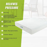 NNEDSZ Palermo King Mattress 30cm Memory Foam Green Tea Infused CertiPUR Approved