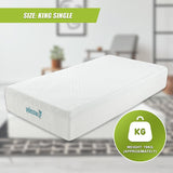 NNEDSZ Palermo King Single Mattress 30cm Memory Foam Green Tea Infused CertiPUR Approved