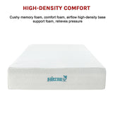 NNEDSZ Palermo Double Mattress 30cm Memory Foam Green Tea Infused CertiPUR Approved
