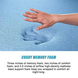 NNEDSZ Palermo Single Mattress 30cm Memory Foam Green Tea Infused CertiPUR Approved