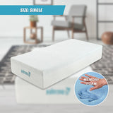 NNEDSZ Palermo Single Mattress 30cm Memory Foam Green Tea Infused CertiPUR Approved