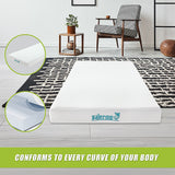 NNEDSZ Palermo King Single Mattress Memory Foam Green Tea Infused CertiPUR Approved