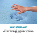 NNEDSZ Palermo Queen Mattress Memory Foam Green Tea Infused CertiPUR Approved