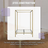 NNEDSZ 4 Four Poster Double Bed Frame