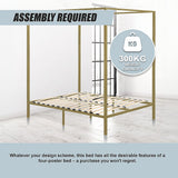 NNEDSZ 4 Four Poster Double Bed Frame