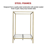 NNEDSZ 4 Four Poster Double Bed Frame