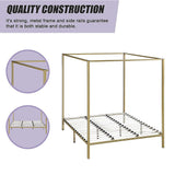 NNEDSZ 4 Four Poster King Bed Frame