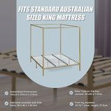 NNEDSZ 4 Four Poster King Bed Frame