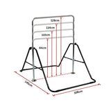 NNEDSZ Kids Gymnastics Bars Training Horizontal Bar Monkey Kip Bar Black