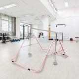 NNEDSZ Kids Gymnastics Bars Training Horizontal Bar Monkey Kip Bar Pink