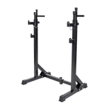 NNEDSZ Commercial Squat Rack Adjustable Pair Fitness Exercise Weight Lifting Gym Barbell Stand