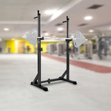 NNEDSZ Commercial Squat Rack Adjustable Pair Fitness Exercise Weight Lifting Gym Barbell Stand