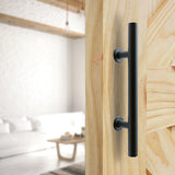 NNEDSZ Carbon Steel Door Handle & Flush Pull Wood Door Gate Hardware 12"