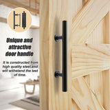 NNEDSZ Carbon Steel Door Handle & Flush Pull Wood Door Gate Hardware 12"