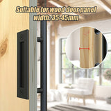 NNEDSZ Carbon Steel Door Handle & Flush Pull Wood Door Gate Hardware 12"