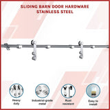 NNEDSZ Sliding Barn Door Hardware Stainless Steel