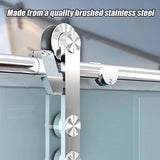 NNEDSZ Sliding Barn Door Hardware Stainless Steel
