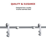 NNEDSZ Sliding Barn Door Hardware Stainless Steel