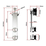 NNEDSZ Sliding Barn Door Hardware Stainless Steel