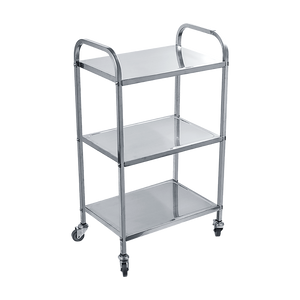 NNEDSZ 3 Tiers Food Trolley Cart Stainless Steel Utility Kitchen Dining Service