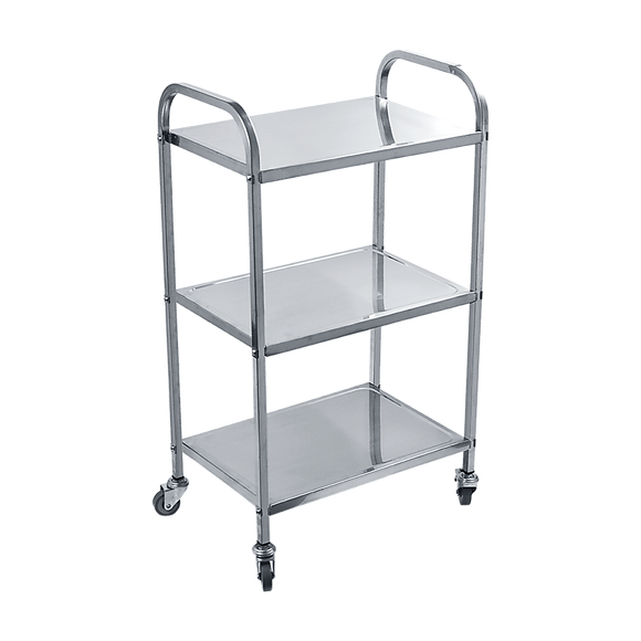 NNEDSZ 3 Tiers Food Trolley Cart Stainless Steel Utility Kitchen Dining Service